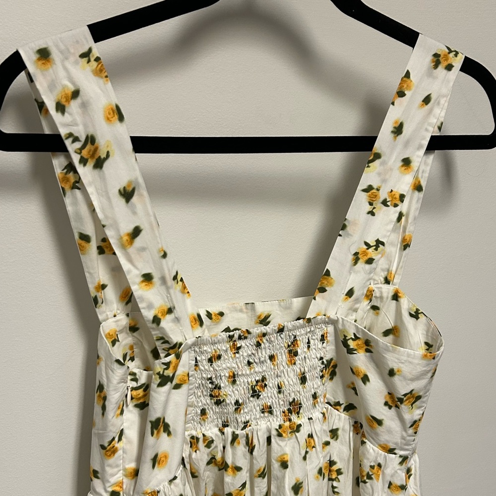 NWT J.Crew Squareneck Midi Dress in budding rose print - Picture 9 of 10
